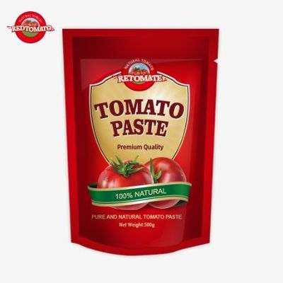 Il sacchetto di pasta di pomodoro da 500 grammi offre un'imballaggio conveniente e un gusto delizioso