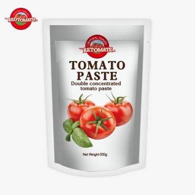 Il sacchetto di pasta di pomodoro da 500 grammi offre un'imballaggio conveniente e un gusto delizioso