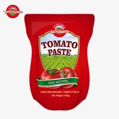 Pasta di pomodori in sachet stand-up 1100g 30%-100% Purezza, dolce e acida