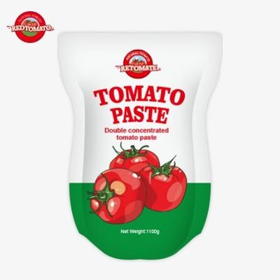 Il sacchetto di pasta di pomodoro da 1100 g è conforme agli standard ISO, HACCP e BRC per i prezzi di fabbrica