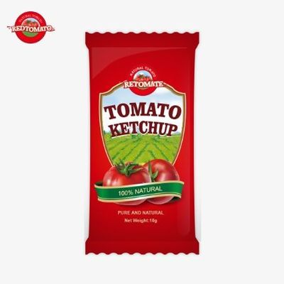 10 grammi di ketchup con sapore dolce e acido e puro sapore naturale
