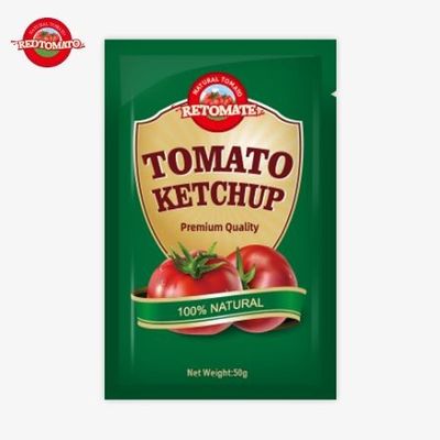 Sacchetti di ketchup da 50 g premium dalla Cina certificati da ISO HACCP e FDA disponibili a prezzi di fabbrica