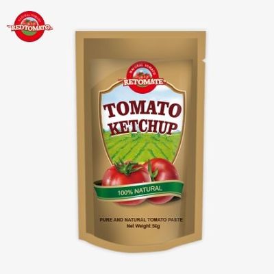 Fabbrica Originale ISO Sachet Ketchup 56g Sapore naturale puro Sapore dolce e acido