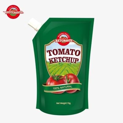 Offriamo sacchetti di ketchup a prezzo di fabbrica da 70 grammi che soddisfano gli standard internazionali.