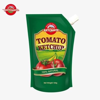 100g di sachet di ketchup naturale OEM Cina Prezzo di fabbrica HACCP Standard FDA