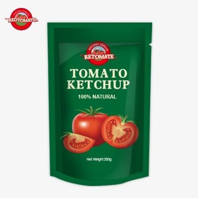 OEM 200g Sachet Ketchup Sapore naturale puro Perfetto per la Cina Prezzo di fabbrica