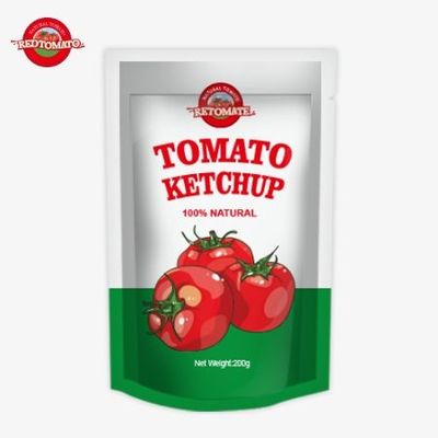 OEM 200g Sachet Ketchup con puro sapore naturale, perfetto per il prezzo di fabbrica della Cina