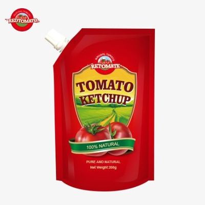 OEM 200g Sachet Ketchup con puro sapore naturale, perfetto per il prezzo di fabbrica della Cina