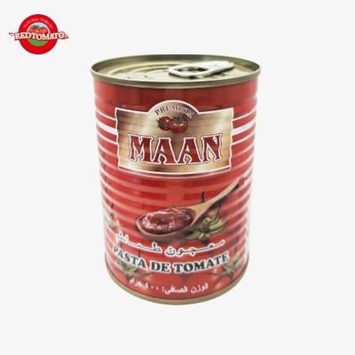 MAAN 400g Concentrato di pomodoro doppio in scatola Brix 22-24% Marchio personalizzabile disponibile