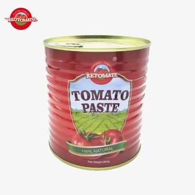 Concentrato di pomodoro Retomate Own Brand 800g Brix 28-30% Fornire Brand e Design del Packaging