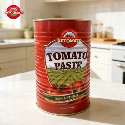 Pasta di pomodoro RETOMATE di alta qualità con confezione sfusa da 4500 g 28-30 Brix Tipo di confezionamento
