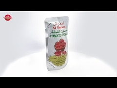 Busta da 70g di concentrato di pomodoro con grado Brix 22–24%