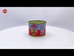 70g Concentrato di pomodoro in scatola Brix 28-30% Fornire Marchio e Design dell'imballaggio